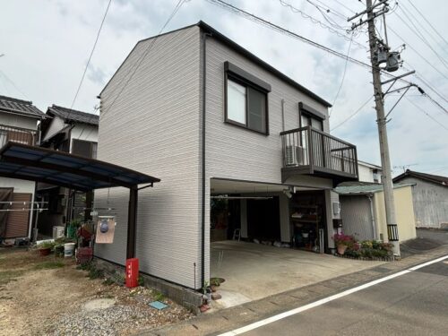 岐阜県関市　トタン外壁・モルタル外壁・サイディング塗装　軒天張替え　