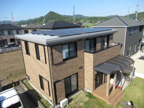 岐阜県美濃加茂市　鋼板屋根塗装　セキスイハイムの家