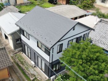 岐阜県美濃市　屋根塗り替え　トヨタホームの家