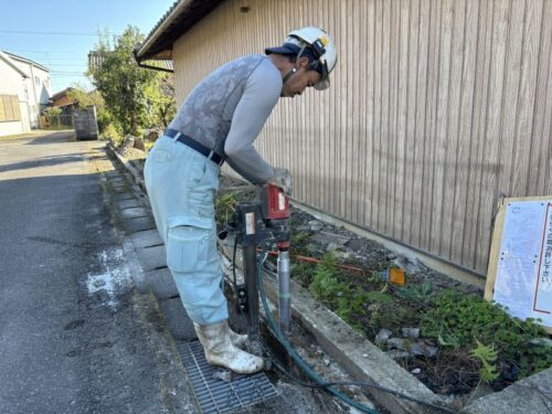 関市　車庫・塀解体工事